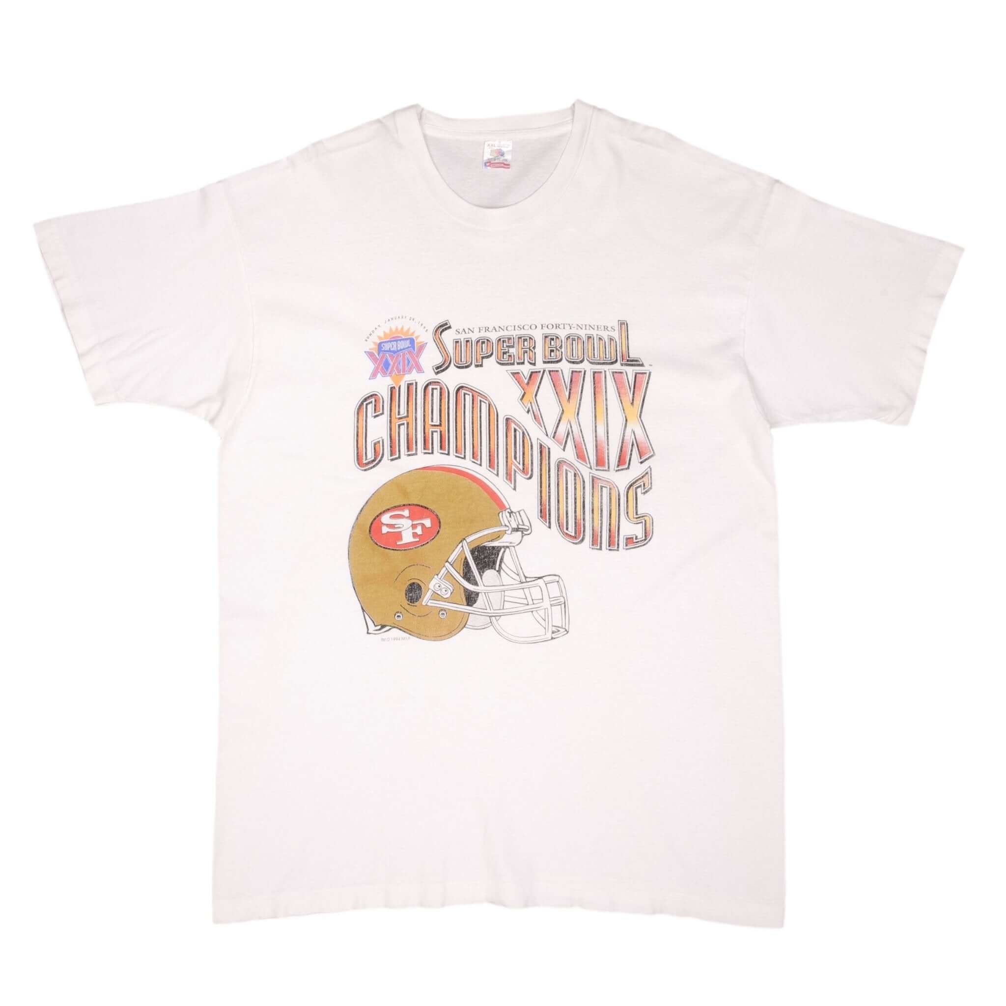 Vintage Nfl San Francisco 49Ers Super Bowl Champions 1995 Tee Shirt XL Made In Usa