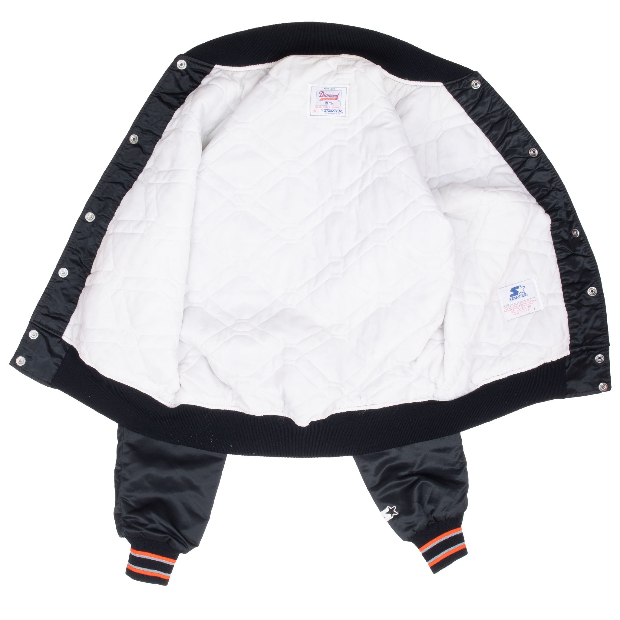 Vintage Mlb San Francisco Giants 1990S Starter Bomber Satin Jacket Size Medium Made In Usa