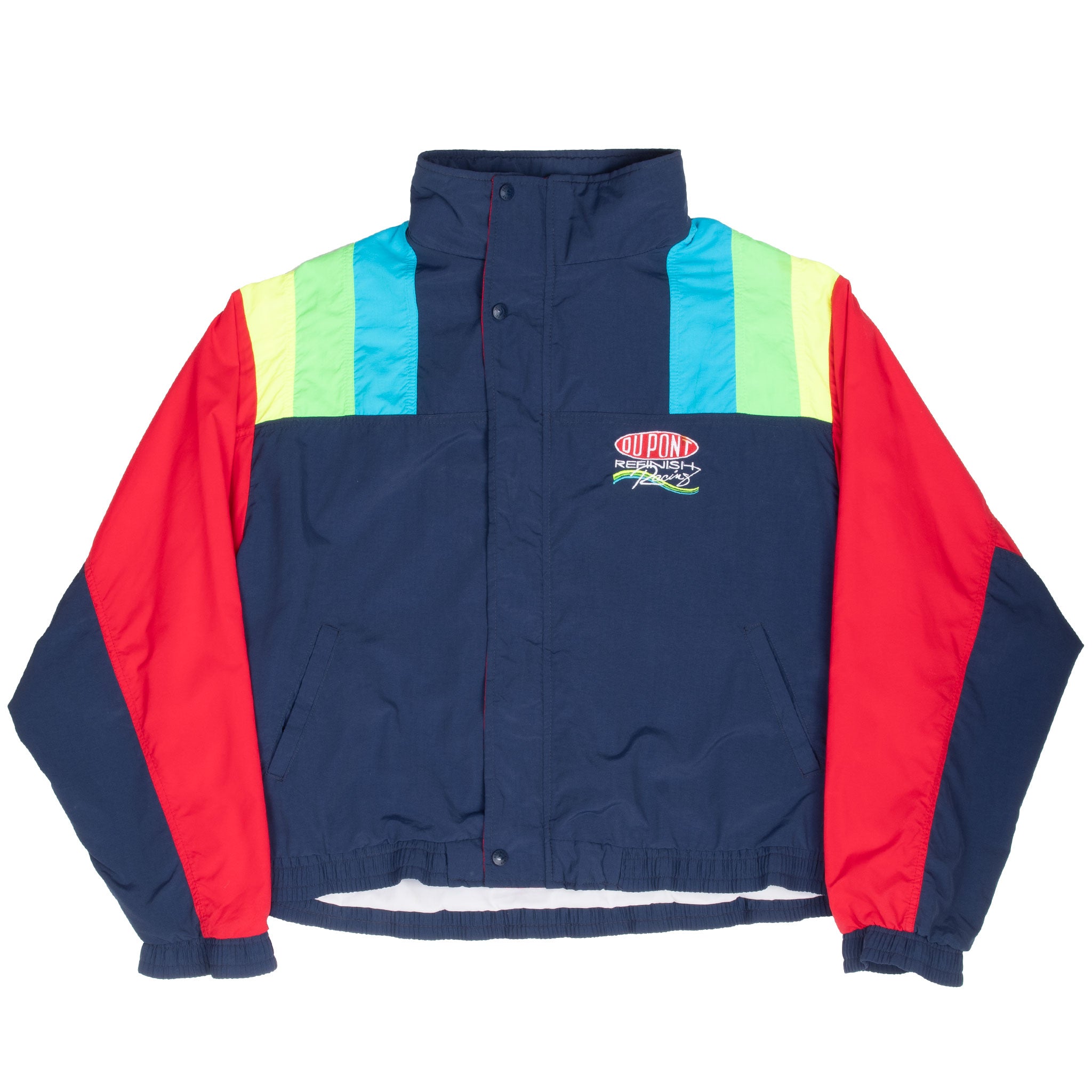 Vintage Nascar Dupont Refinish Racing Windbreaker Jacket 1990S Size XL Made In USA
