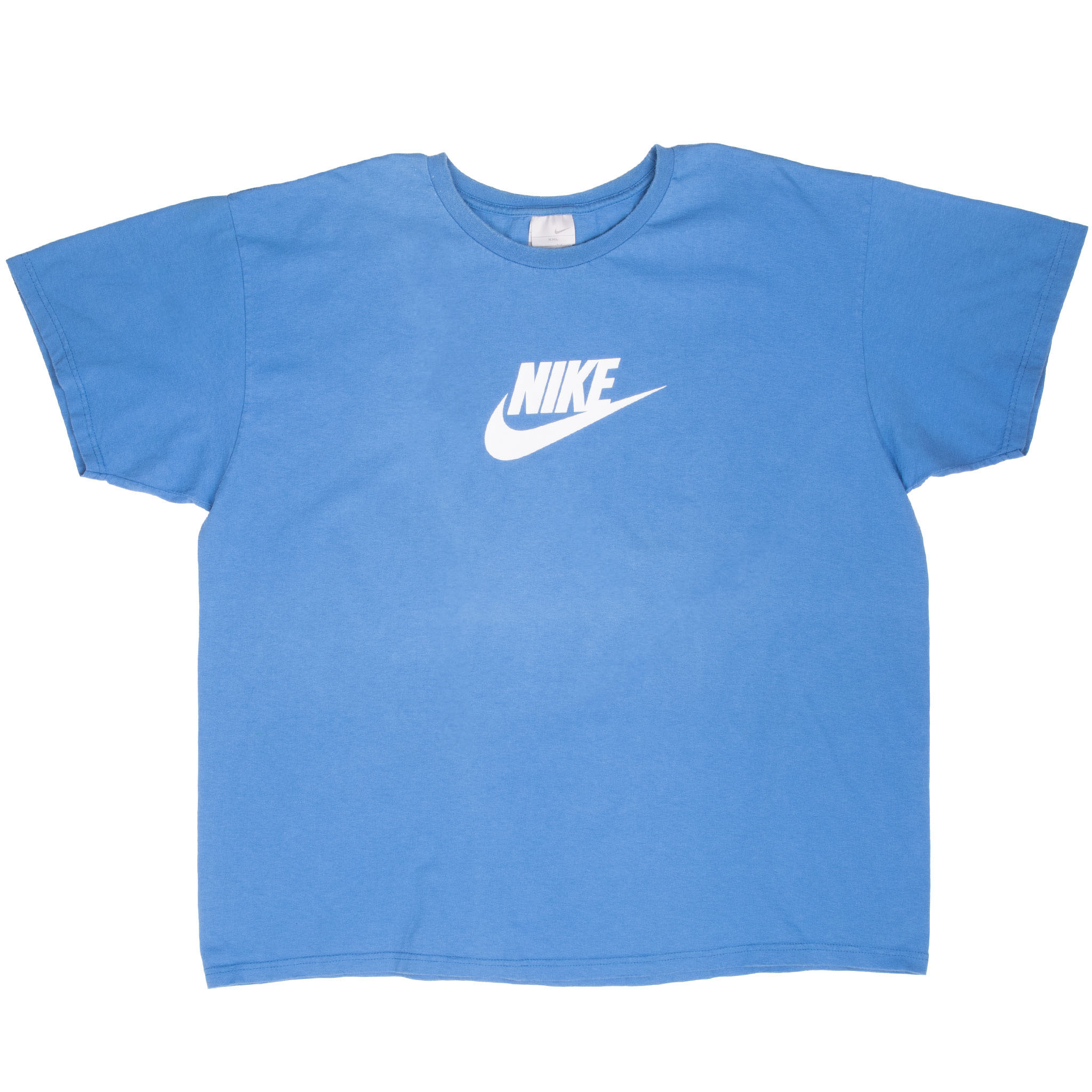 Vintage Nike Spellout Blue Tee Shirt 2000S Size 2XL