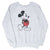 Full front view of grey Disney Mickey Mouse raglan sweatshirt