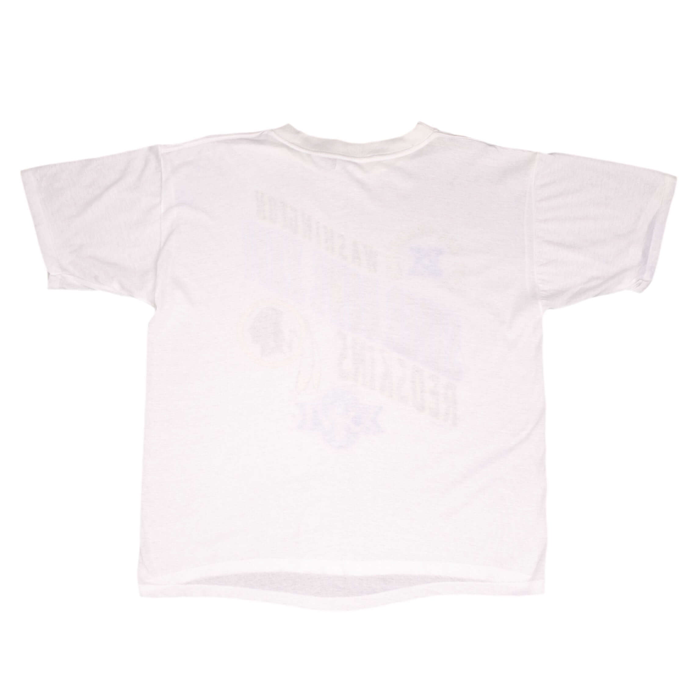 Vintage Nfl Washington Redskins Super Bowl Xxvi 1992 Tee Shirt Size XL With Single Stitch Sleeves