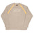 Vintage Beige Nike Swoosh Spellout Crewneck Sweatshirt 2000S Size Medium