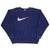 Vintage Nike Classic Swoosh Navy Blue Crewneck Sweatshirt 1990s Size XL Made In USA