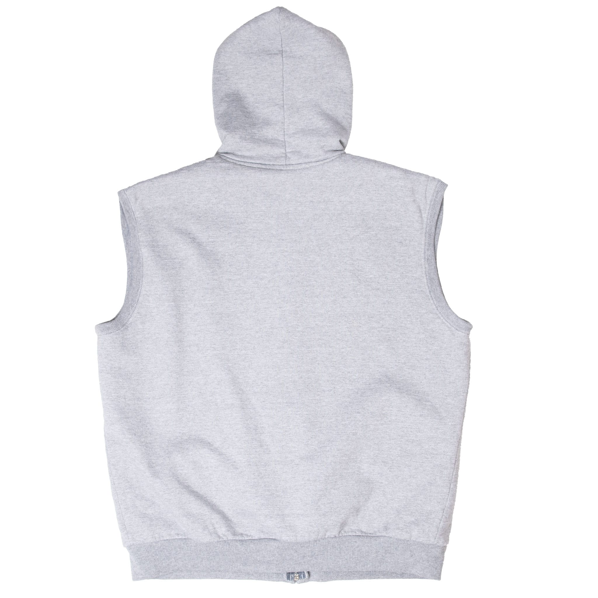 VINTAGE CARHARTT GREY HEAVYWEIGHT HOODIE VEST SWEATSHIRT EARLY 1990S XL