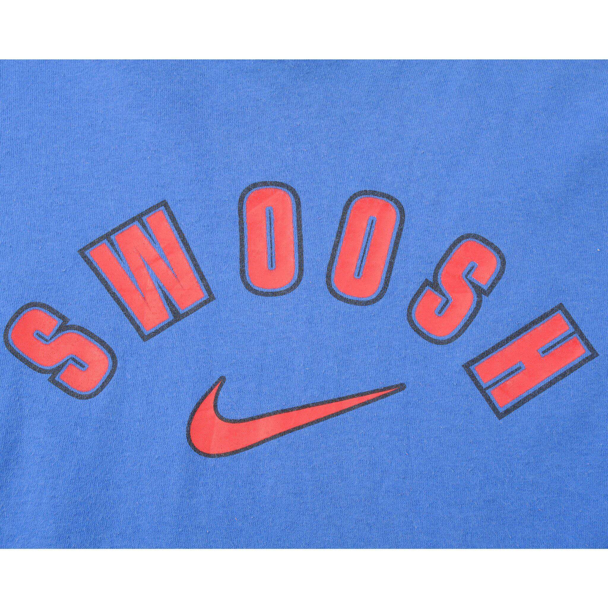 VINTAGE NIKE TEE SHIRT SWOOSH SIZE MEDIUM MADE IN USA 1987-1992