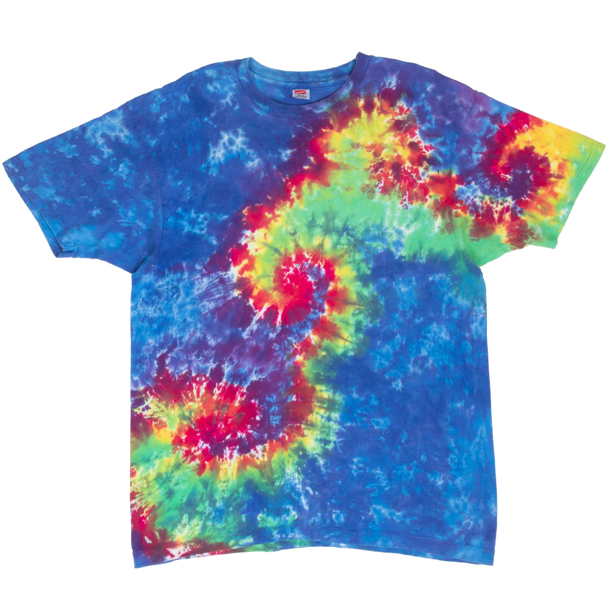Vintage Tie Dye Hanes 1980S Tee Shirt Size Medium With Single Stitch Sleeves