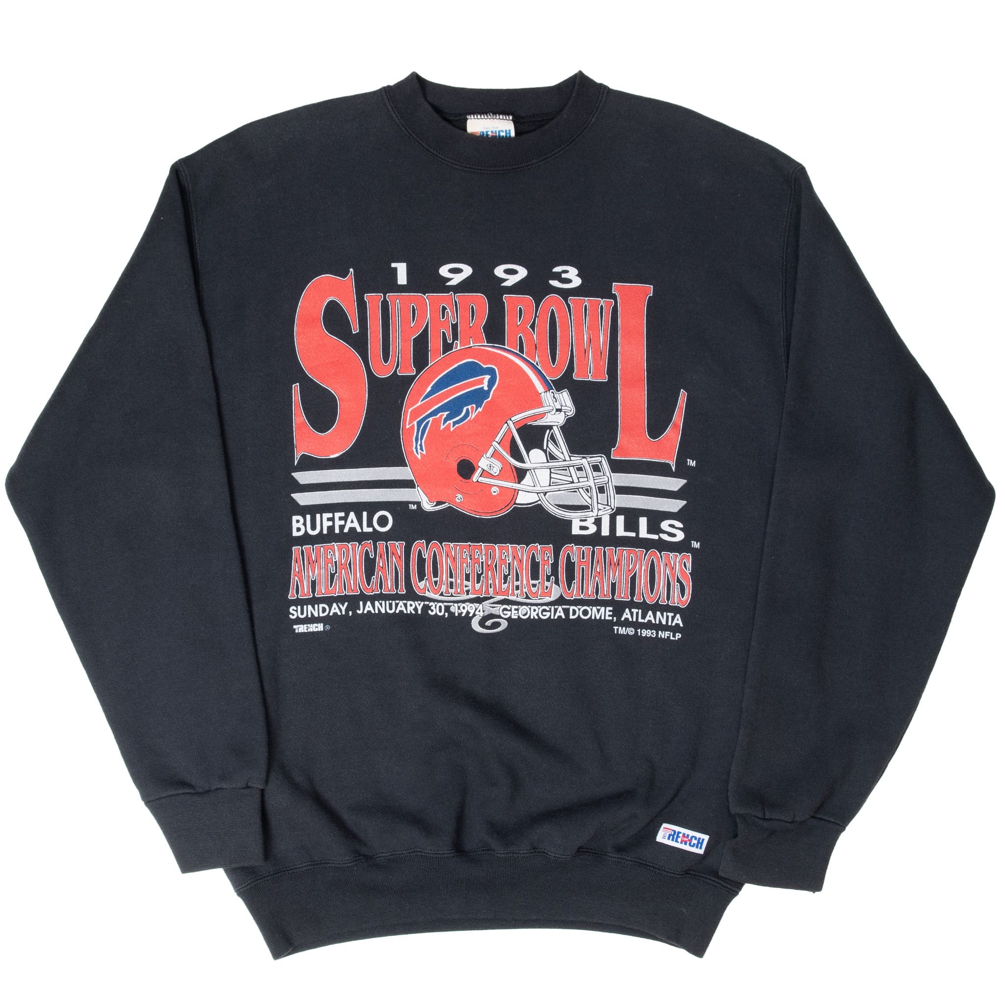VINTAGE NFL BUFFALO BILLS SUPER BOWL 1993 SWEATSHIRT LARGE MADE IN USA