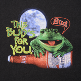 Vintage Budweiser Bud This Bud Is For You Frog Tee Shirt 1995 Size Large Made In USA
