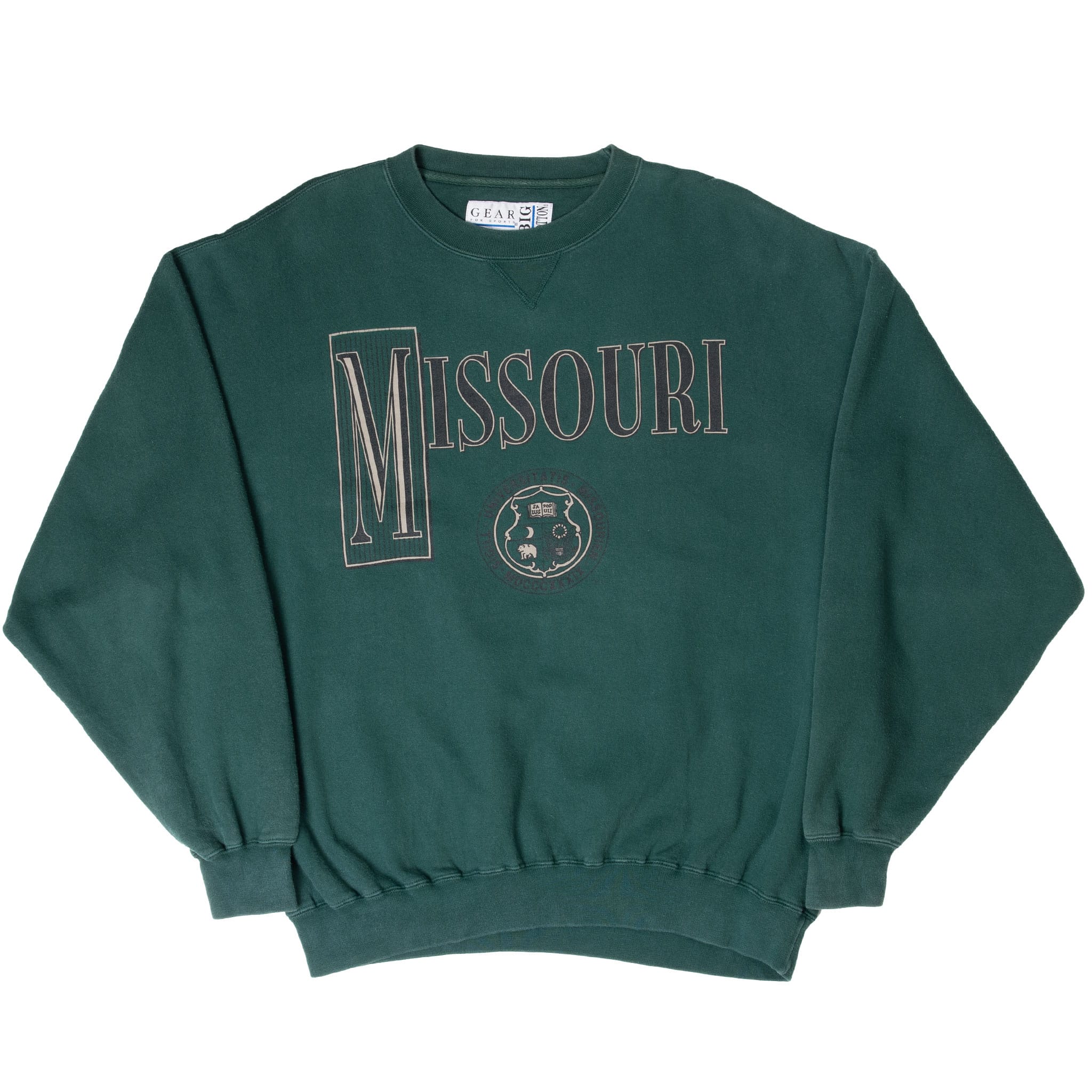 VINTAGE NCAA UNIVERSITY OF MISSOURI SWEATSHIRT 1990S XL