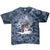 Vintage Animal Print Wolf Tie Dye Tee Shirt 1990S Size XL