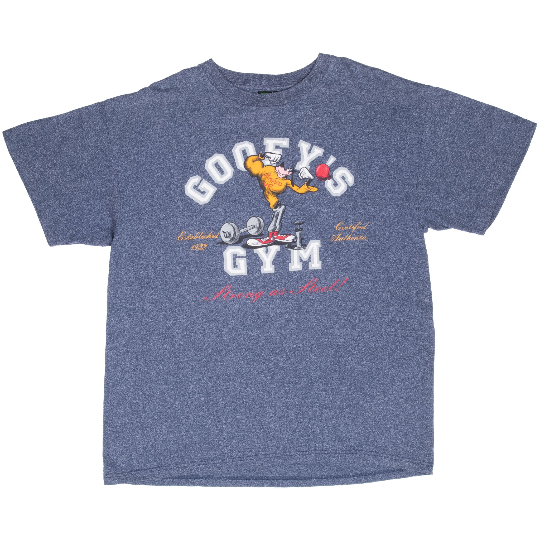 Vintage Disney Goofy's Gym 1990S Tee Shirt Size XL Made In Usa With Single Stitch Sleeves