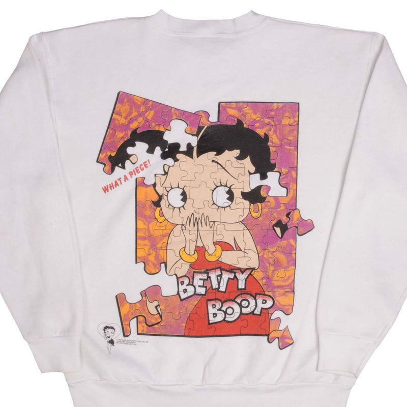 Vintage Betty Boop Puzzle Sweatshirt 1994 Size Large Made In USA