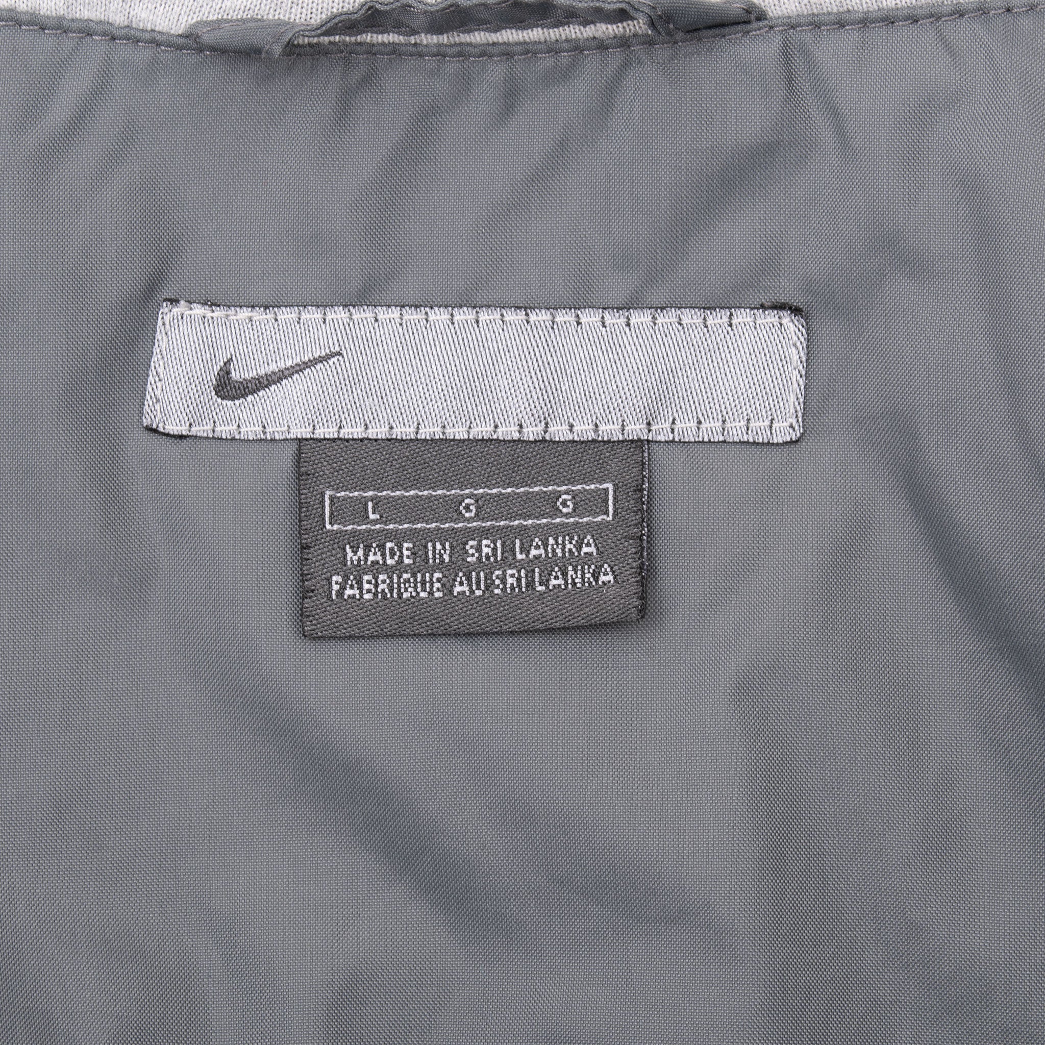 Vintage Nike Grey Hooded Windbreaker Jacket 2000S Size Large