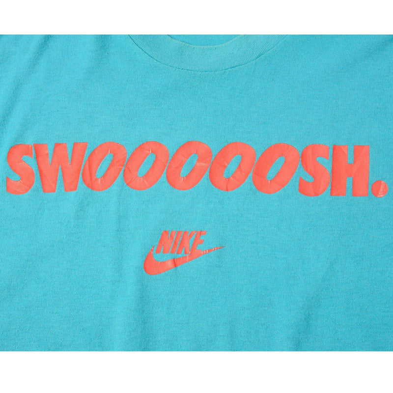 VINTAGE NIKE TEE SHIRT SWOOSH SIZE MEDIUM MADE IN USA 1987-1992