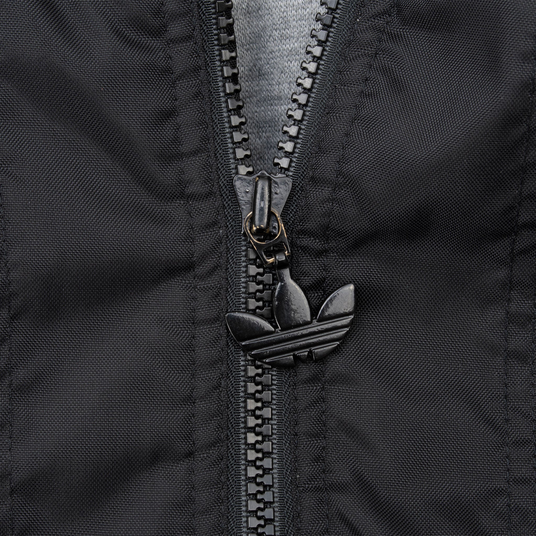 Vintage Adidas Black Grey Hooded Windbreaker Jacket 1990S Size Medium