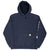 Vintage Carhartt Classic Navy Blue Hoodie Sweatshirt Size Large