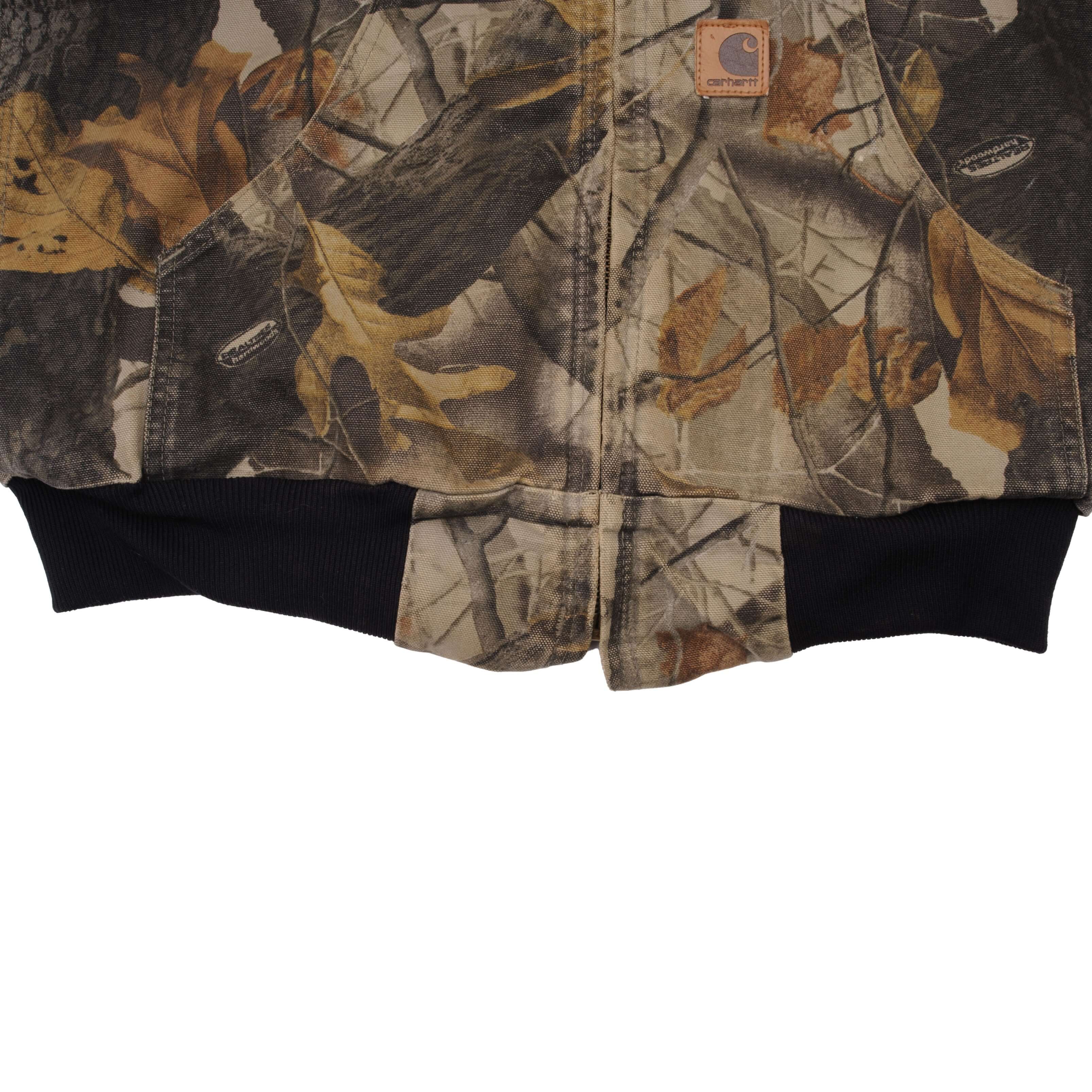 Vintage Carhartt Hunter Realtree Hardwood Camo Jacket Size Small