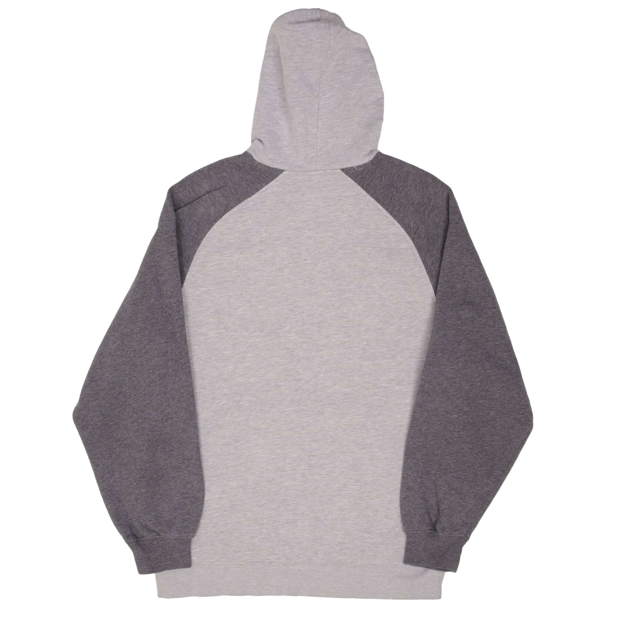 Vintage Nike Spellout Swoosh Gray Hoodie Sweatshirt Late 2000S Size Large