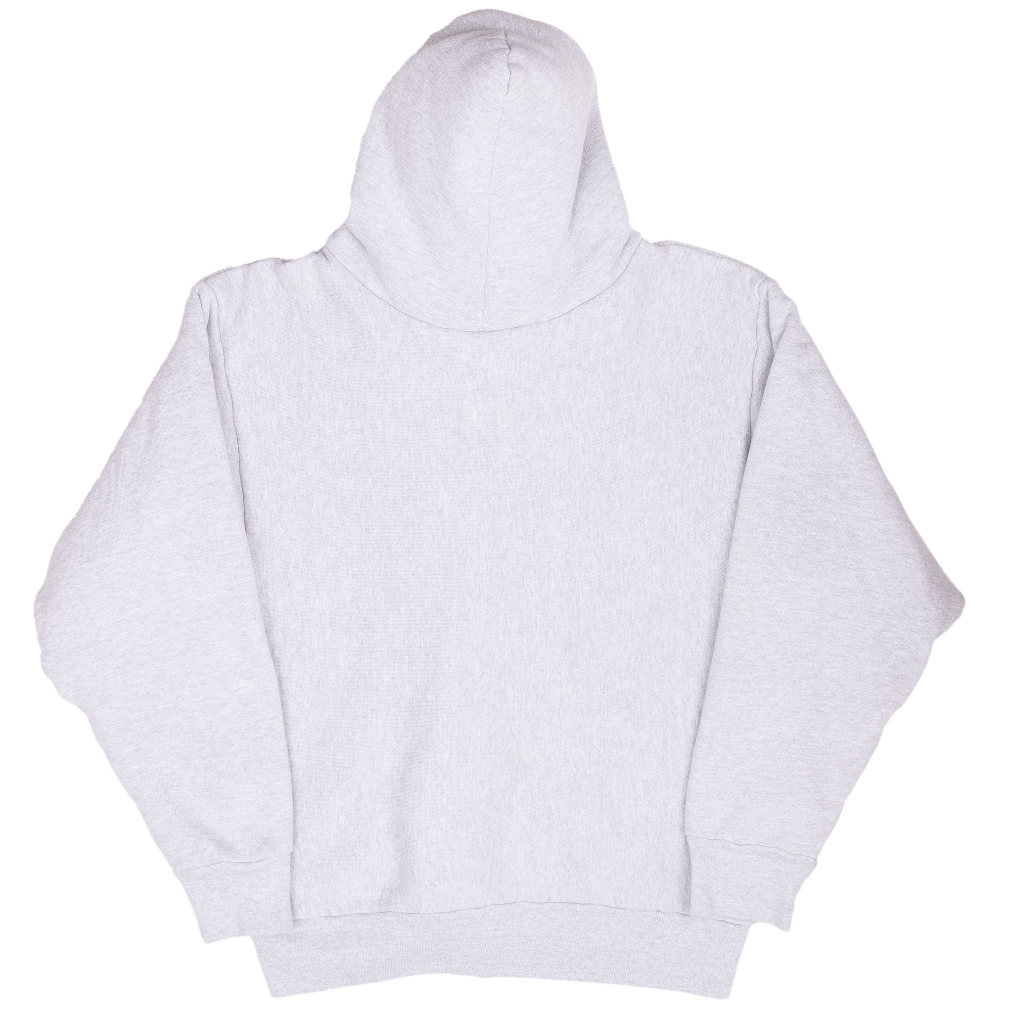 Vintage Late Show Full Zip Grey Zip Up Heavy Hoodie Sweatshirt 1990S Size XL Made In Usa