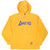 Vintage Nike Nba Los Angeles Lakers Center Swoosh Hoodie Sweatshirt Size Large 1990S
