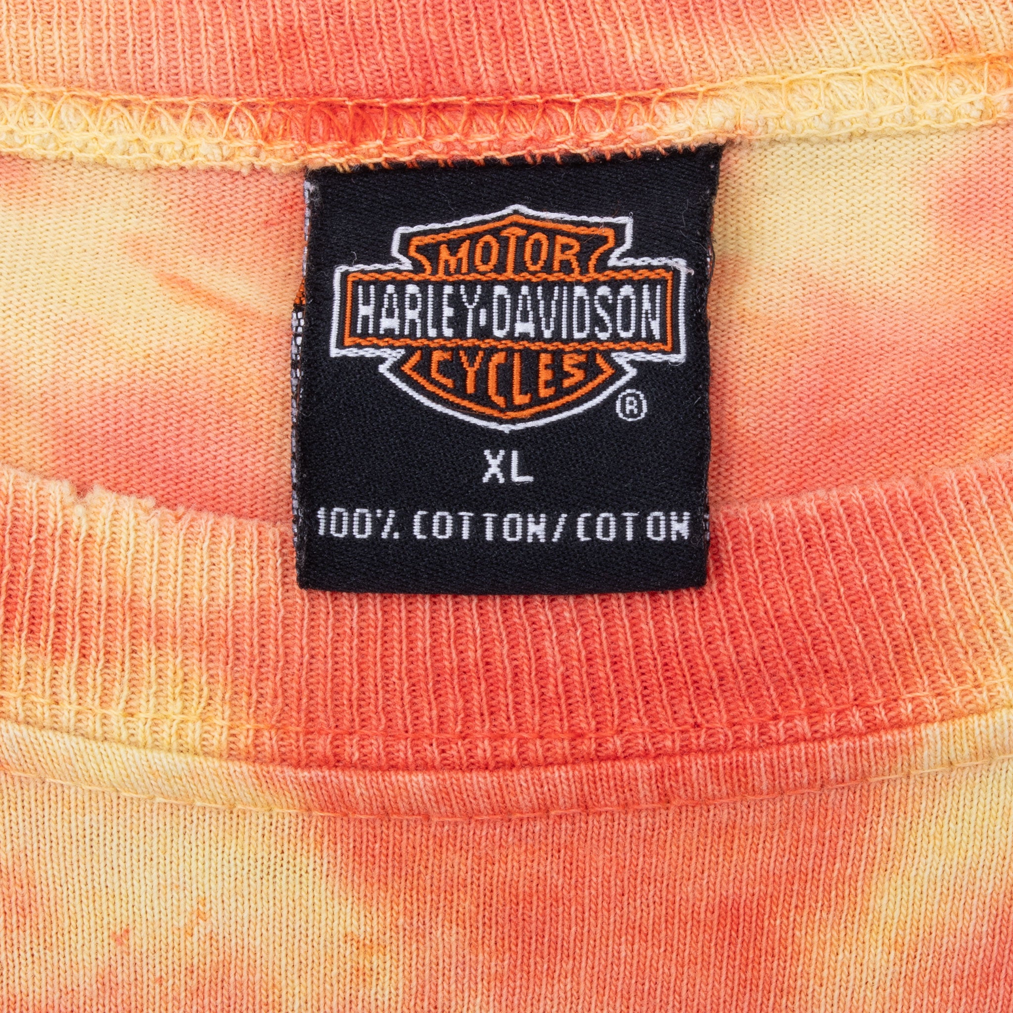 VINTAGE HARLEY DAVIDSON STURGIS TIE DYE LONG SLEEVE TEE SHIRT 2003 XL