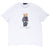 Vintage Polo Bear Ralph Lauren White Tee Shirt Size Large