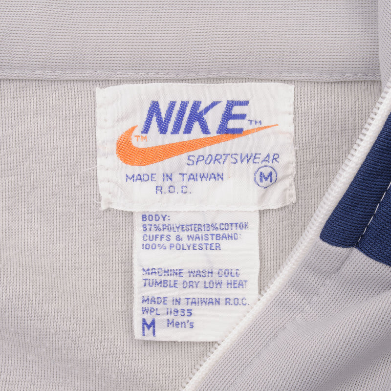 Vintage Nike Grey Track Jacket Size Medium Early 1980s
