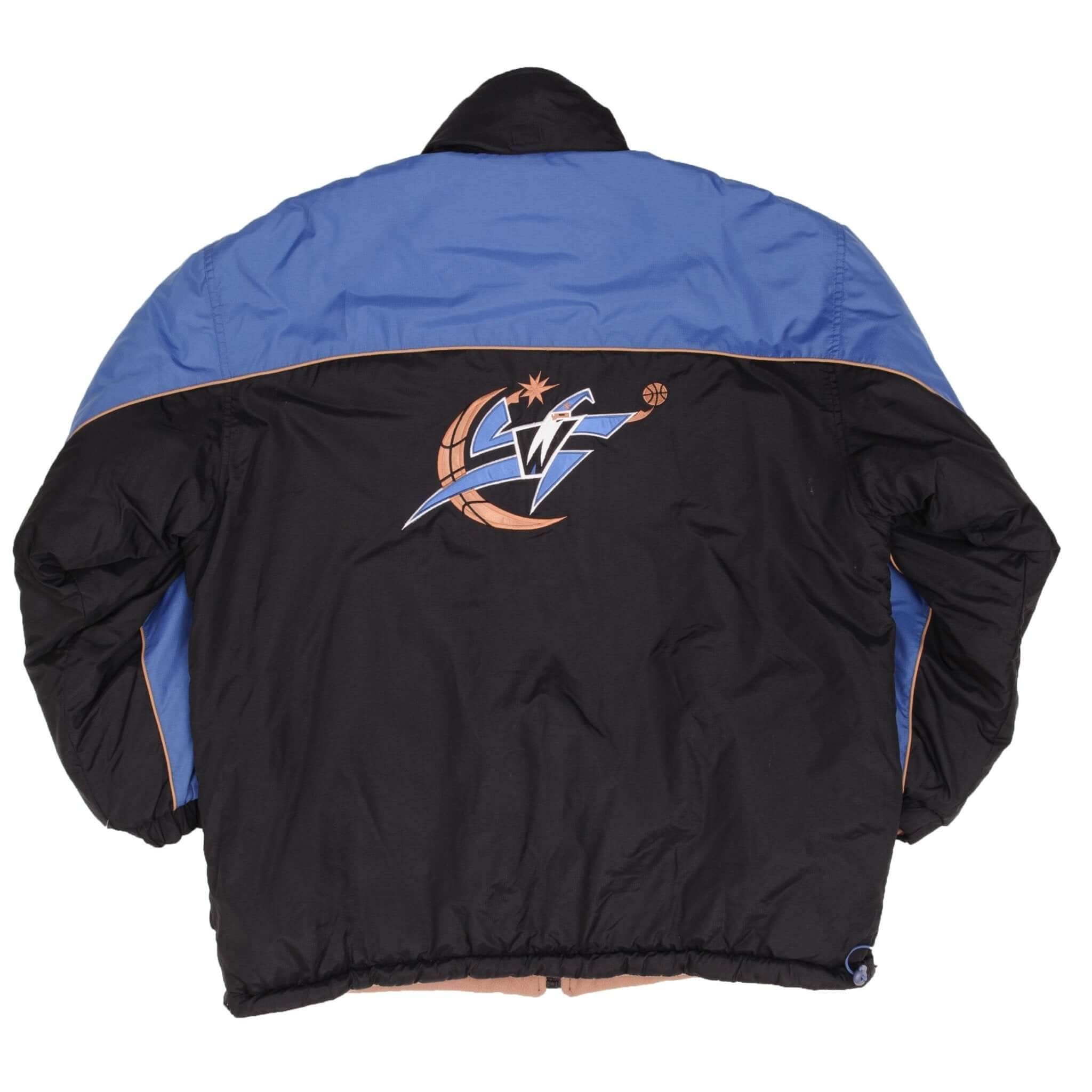 Vintage Nba Washington Wizards Reversible Jacket 1990S Size Large Deadstock