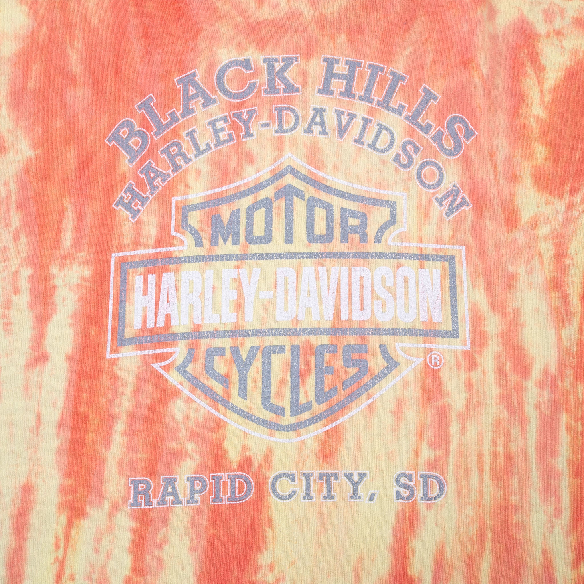 VINTAGE HARLEY DAVIDSON STURGIS TIE DYE LONG SLEEVE TEE SHIRT 2003 XL