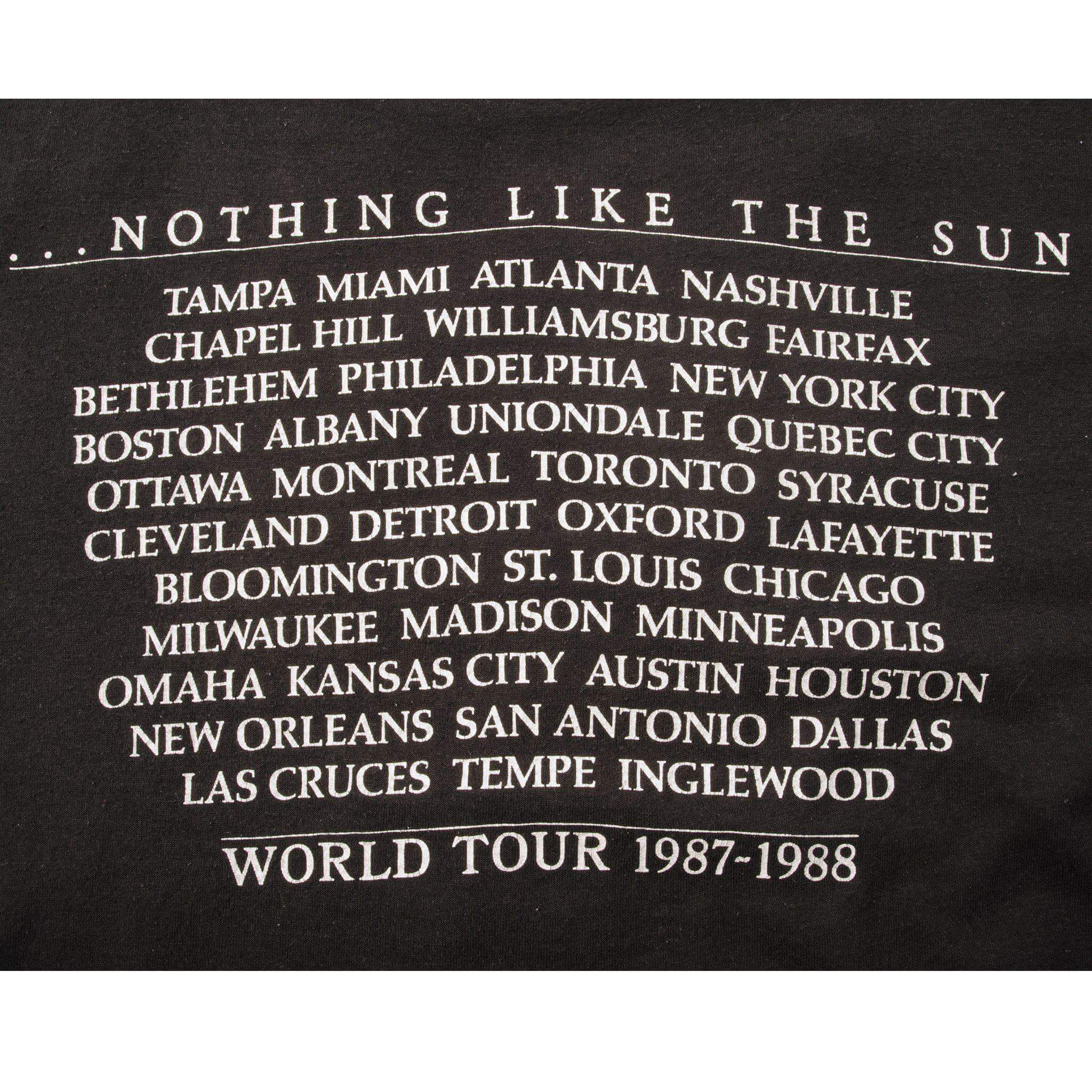 VINTAGE STING TOUR 1987-88 TEE SHIRT SIZE LARGE MADE IN USA