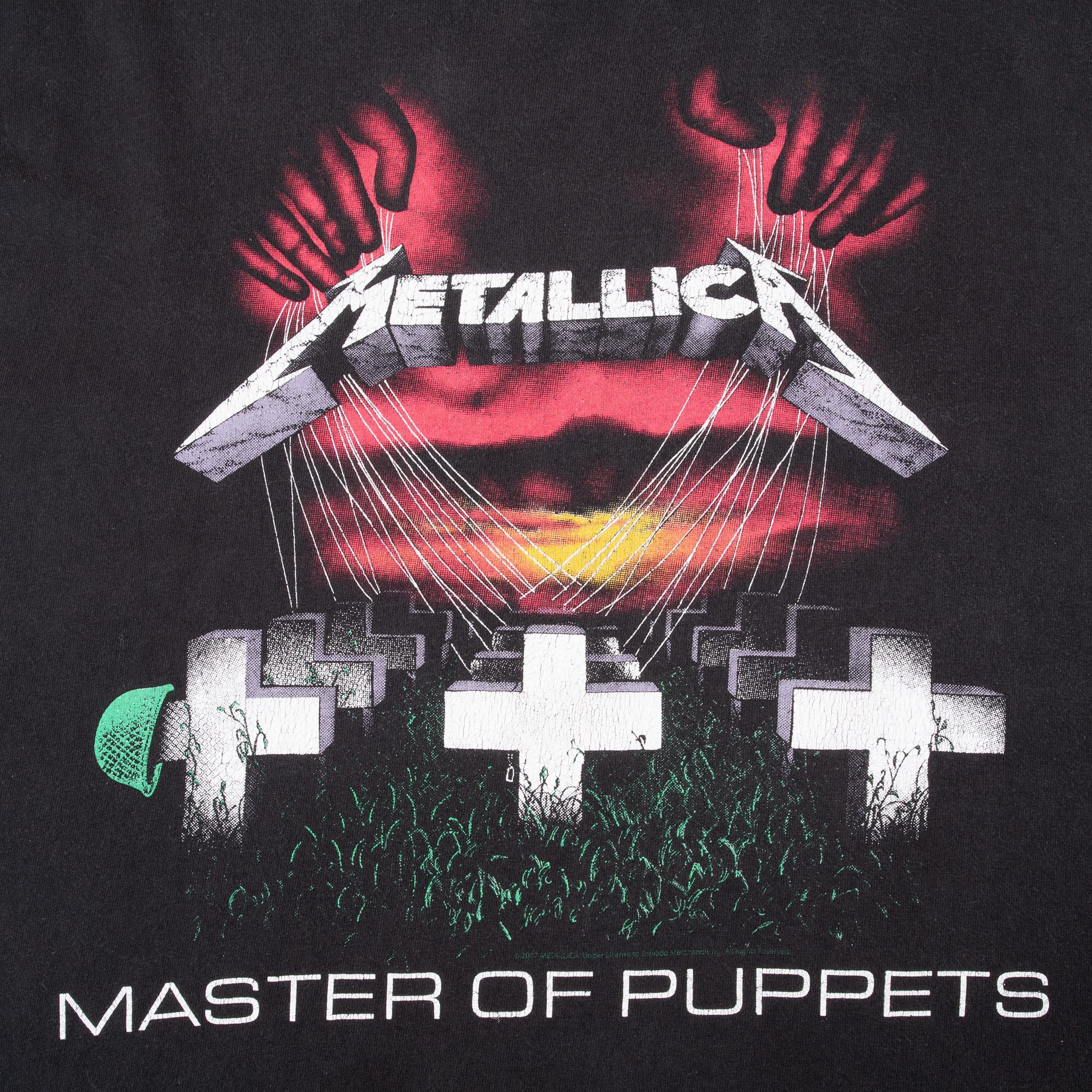 VINTAGE METALLICA MASTER OF PUPPETS TEE SHIRT 2007 SIZE XL