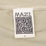 Vintage Maze Golf Tee Shirt 1993 Size Large Made In USA With Single Stitch Sleeves. Deadstock with tags