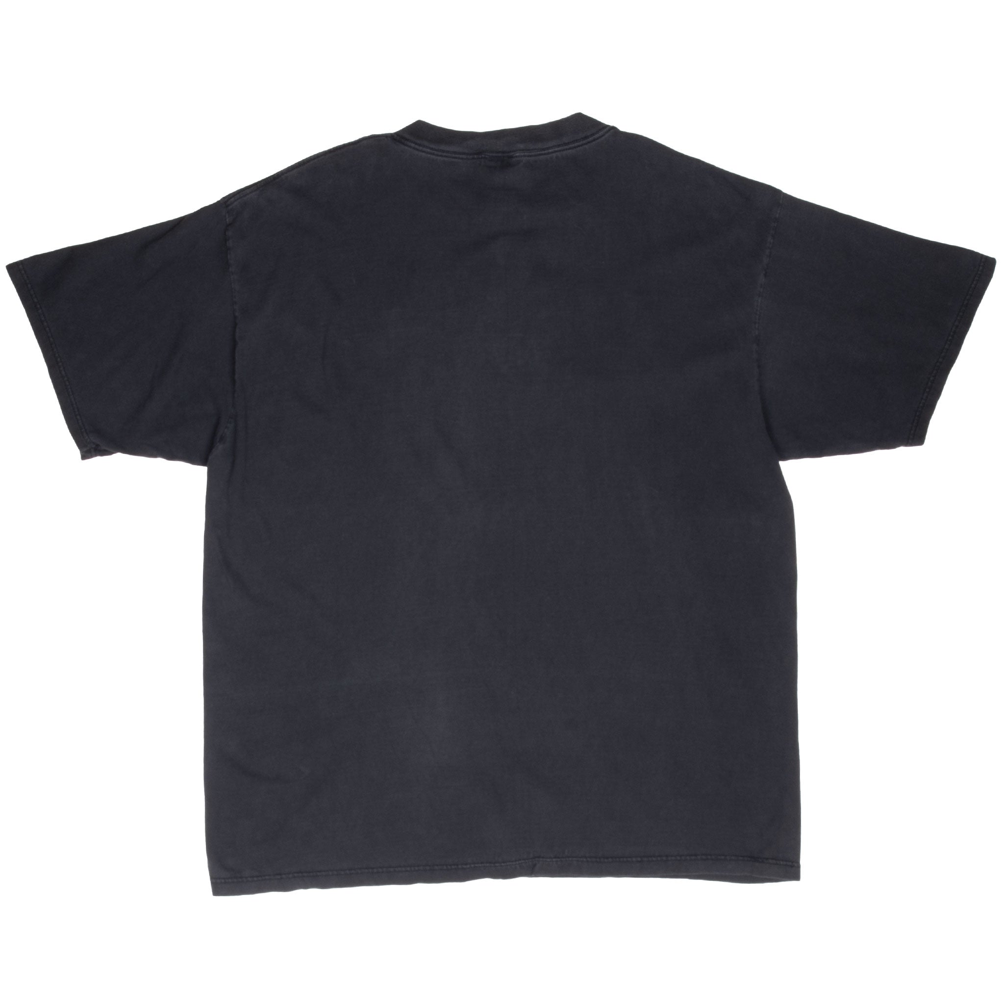 Vintage Nfl Kansas City Chiefs Embroidered Black Tee Shirt 1990S Size 2Xl