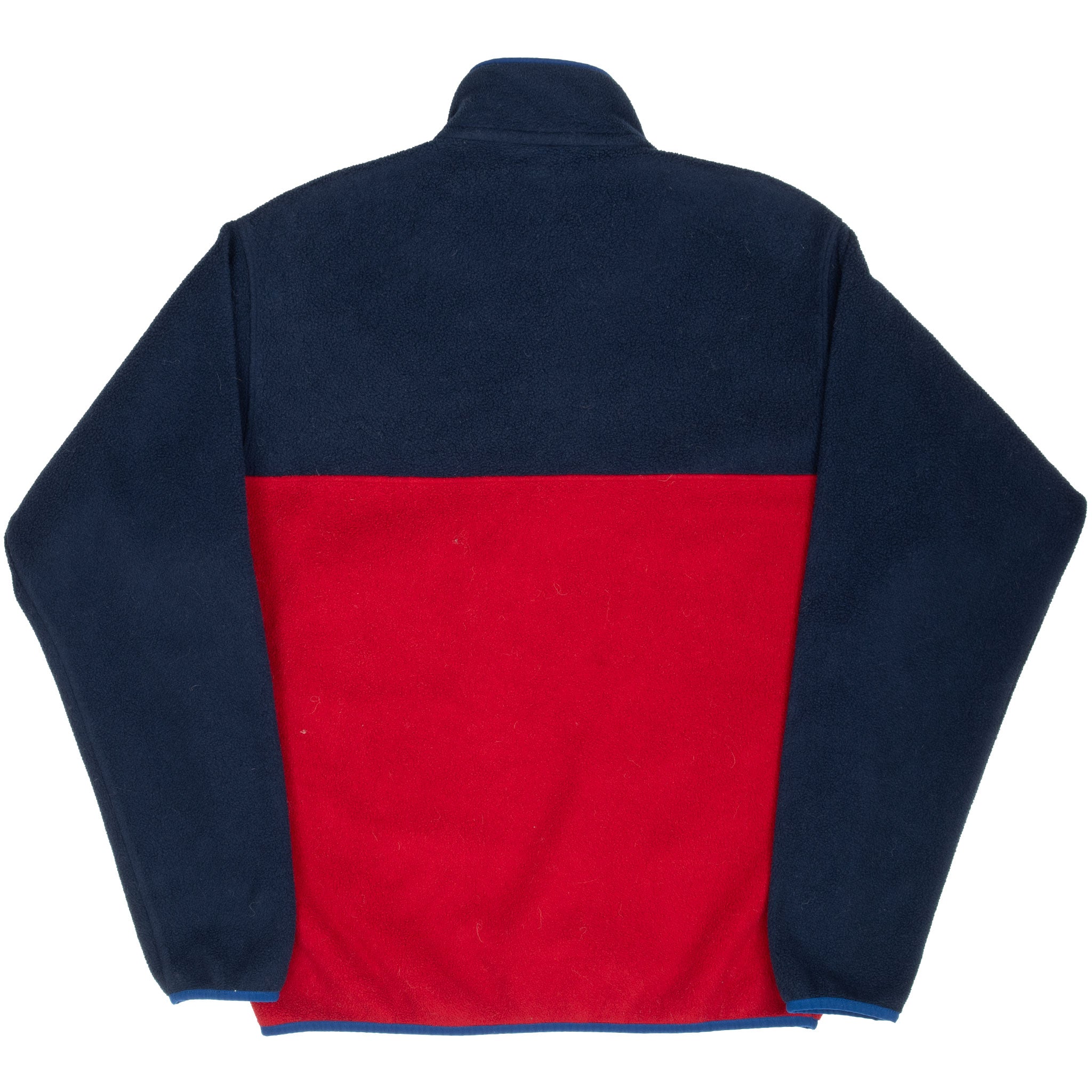 VINTAGE PATAGONIA SNAP T BLUE & RED SYNCHILLA PULLOVER FLEECE JACKET MEDIUM