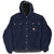 Vintage Carhartt Navy Blue Sherpa Lined Hooded Jacket 2011 J284 Mdt Size 2XL