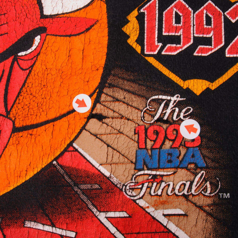 VINTAGE NBA CHICAGO BULLS WORLD CHAMPS 1993 TEE SHIRT SIZE XL MADE IN USA