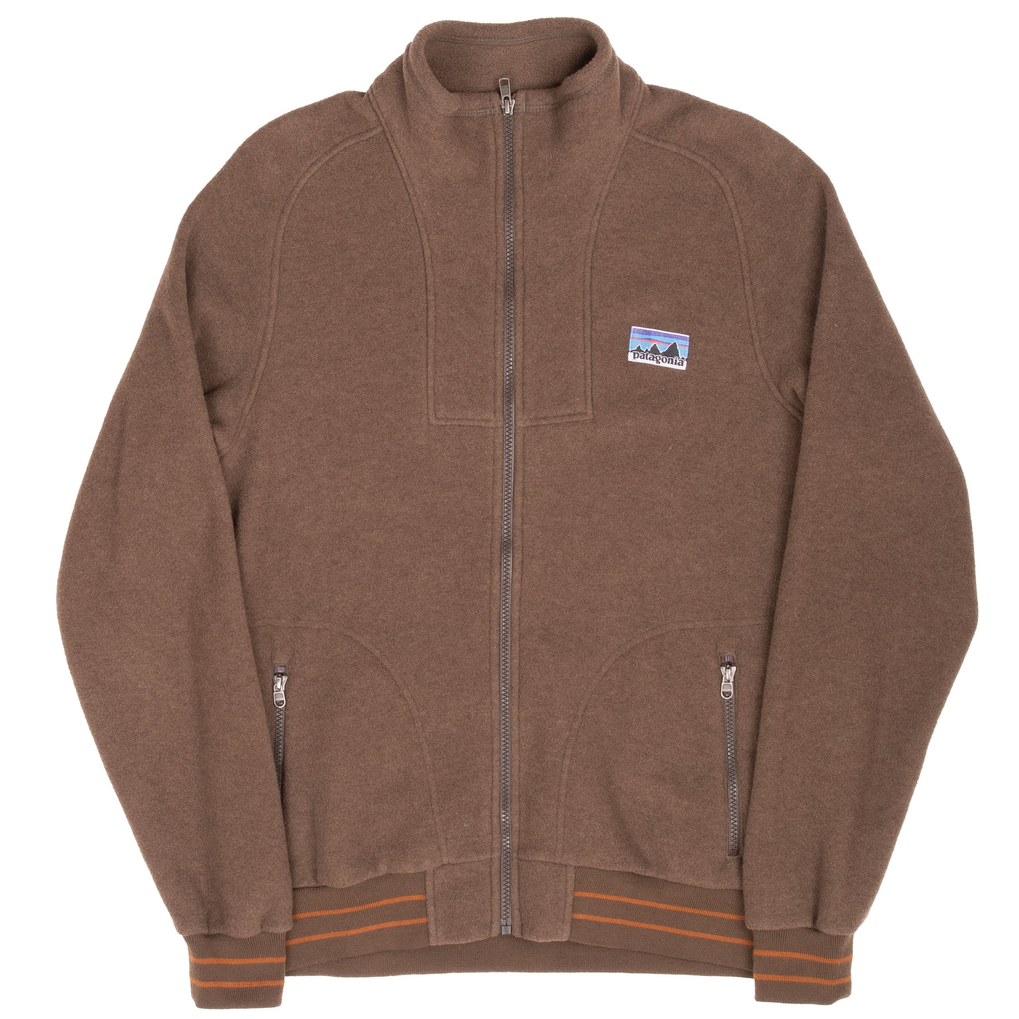 VINTAGE PATAGONIA BROWN PHIL'S FLEECE JACKET 2009 SIZE MEDIUM