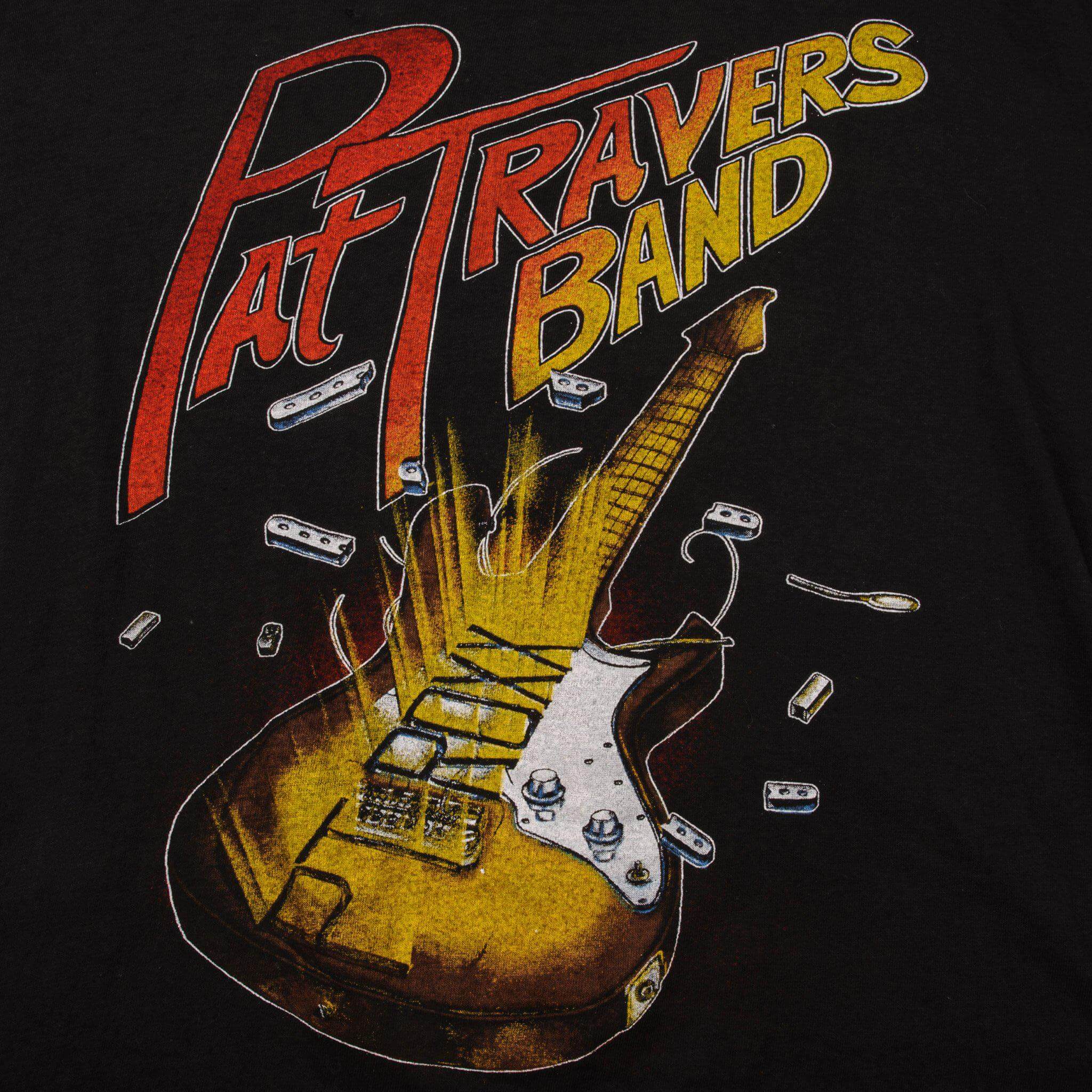 VINTAGE PAT TRAVERS BAND TOUR 1987 TEE SHIRT SIZE LARGE MADE IN USA