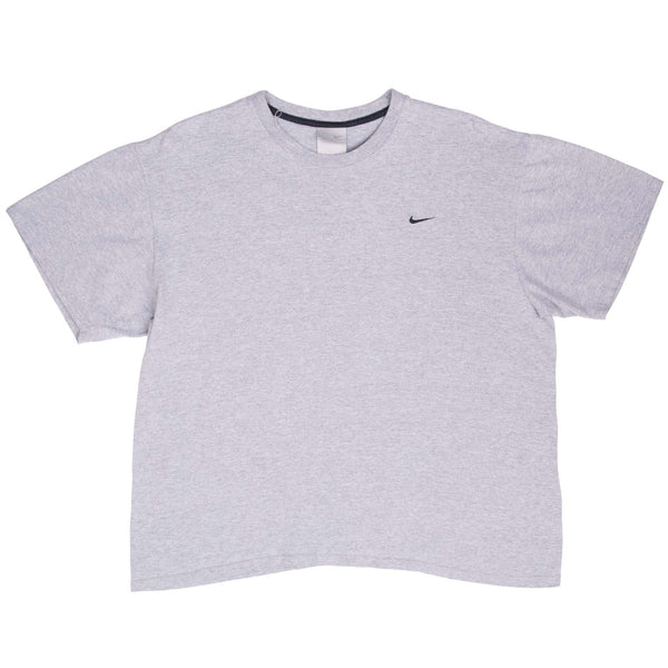Vintage Nike Classic Swoosh Grey Tee Shirt 2000S Size Large