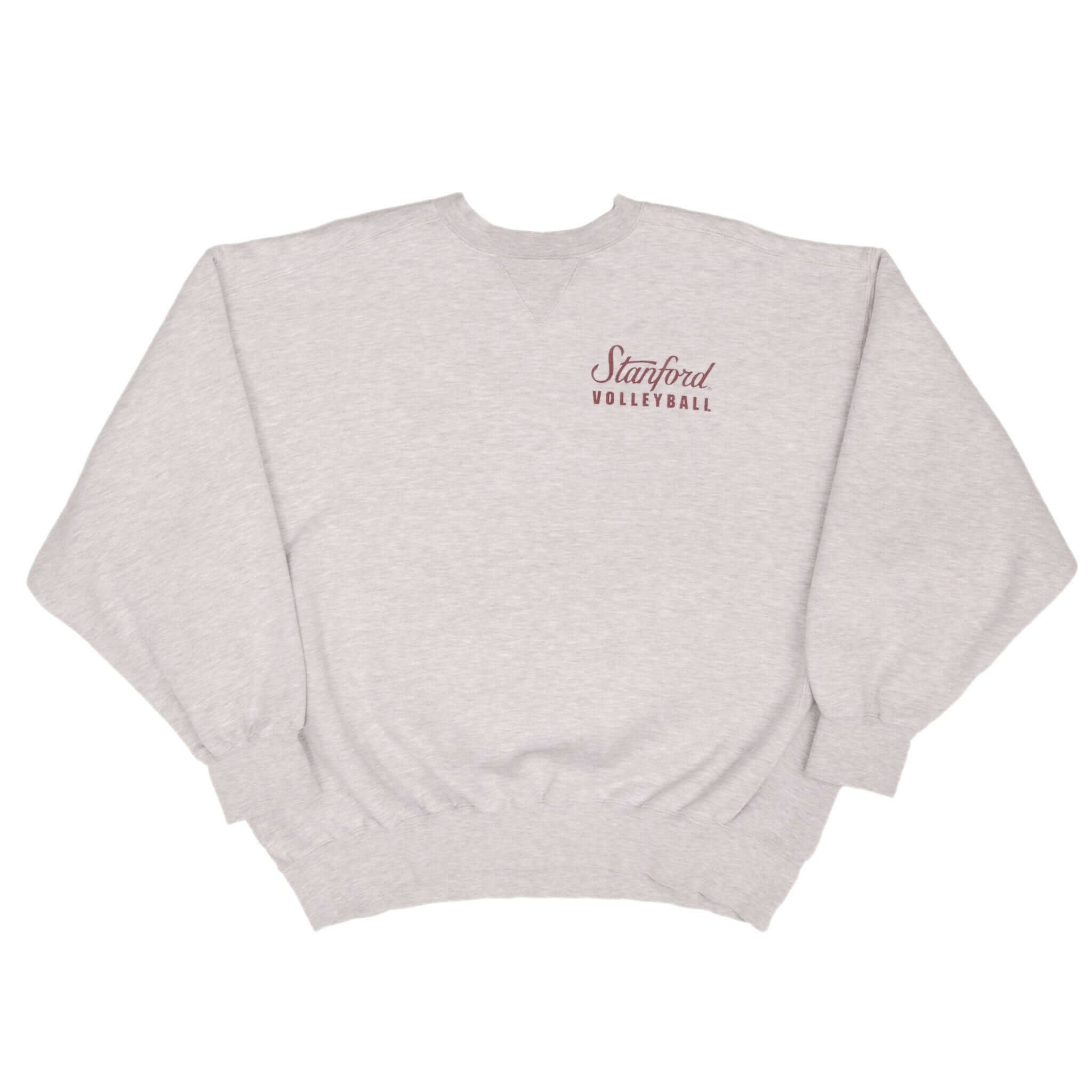 Vintage Nike NCAA Stanford University Volleyball Gray Sweatshirt 1990S Size Large