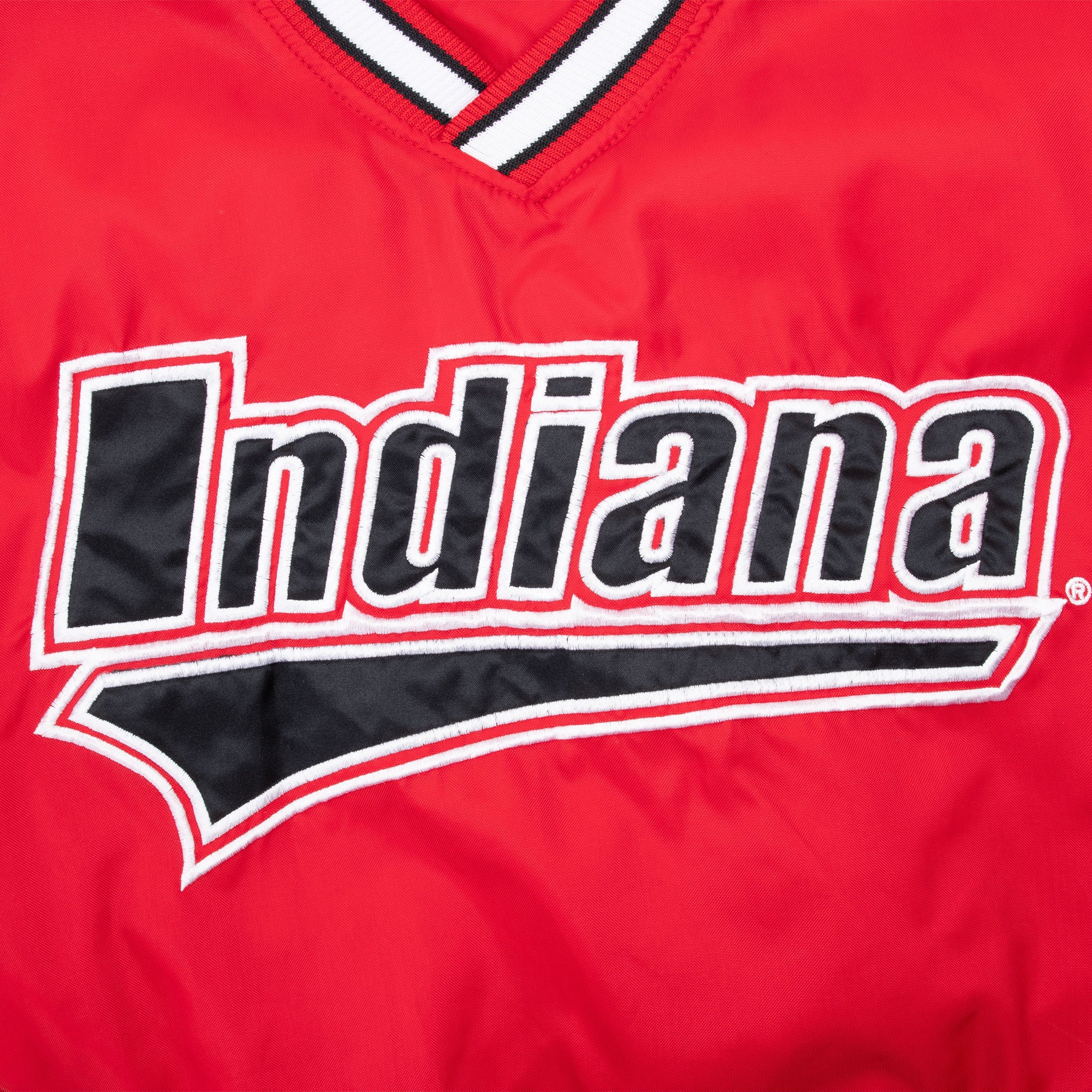 Vintage Ncaa Indiana Red Starter Pullover Jacket 1990S Size Large