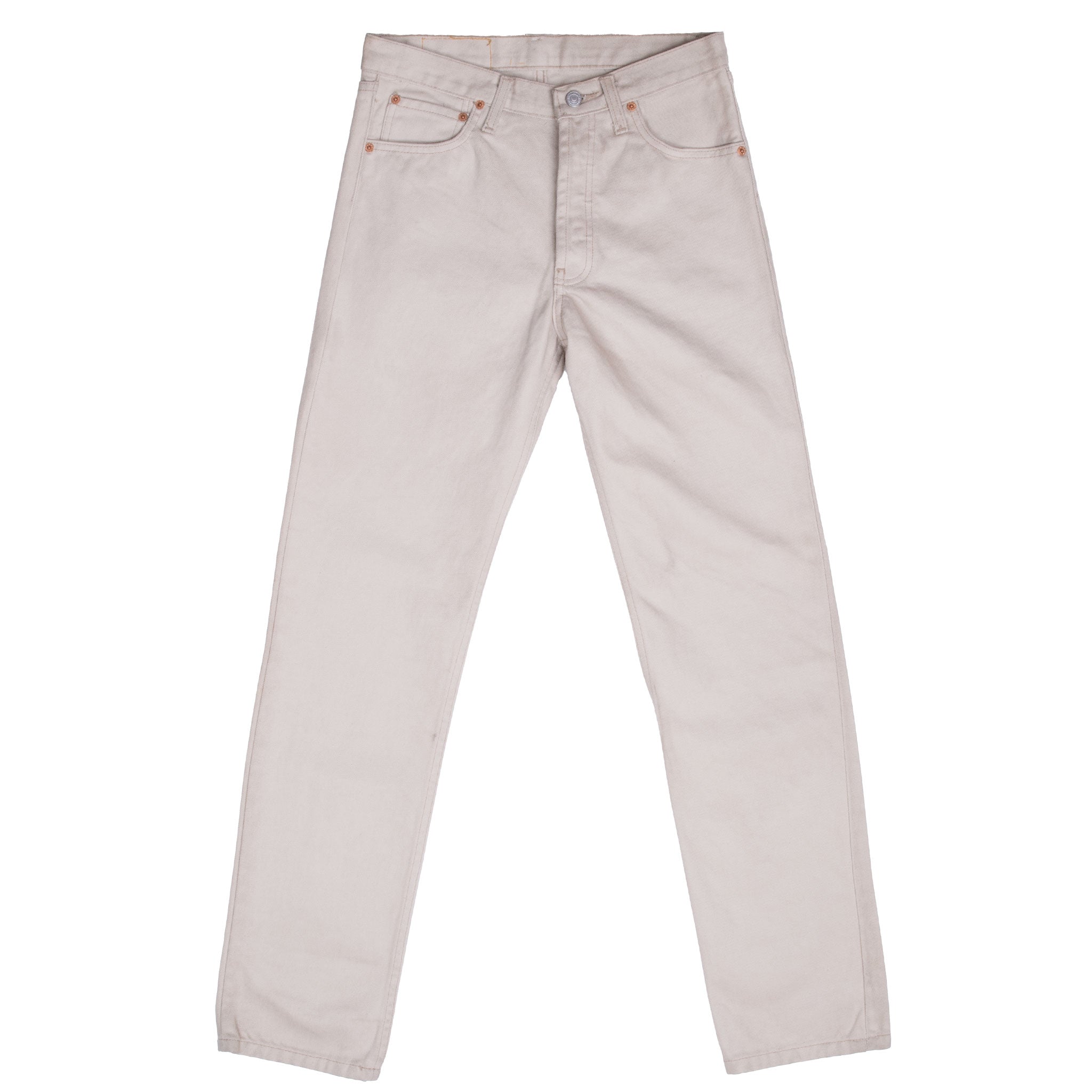 VINTAGE LEVIS 501 BEIGE PRESHRUNK JEANS 1993 SIZE 30X32 W30 L32 MADE IN USA DEADSTOCK