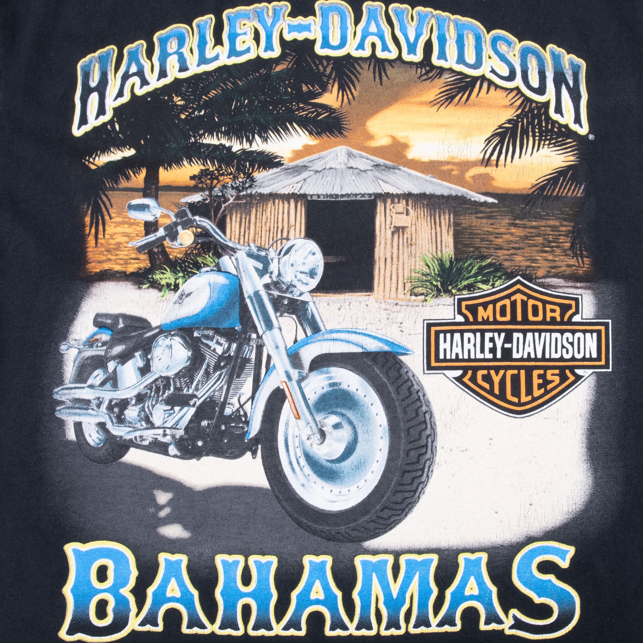 VINTAGE HARLEY DAVIDSON BAHAMAS 2000S TEE SHIRT SIZE MEDIUM
