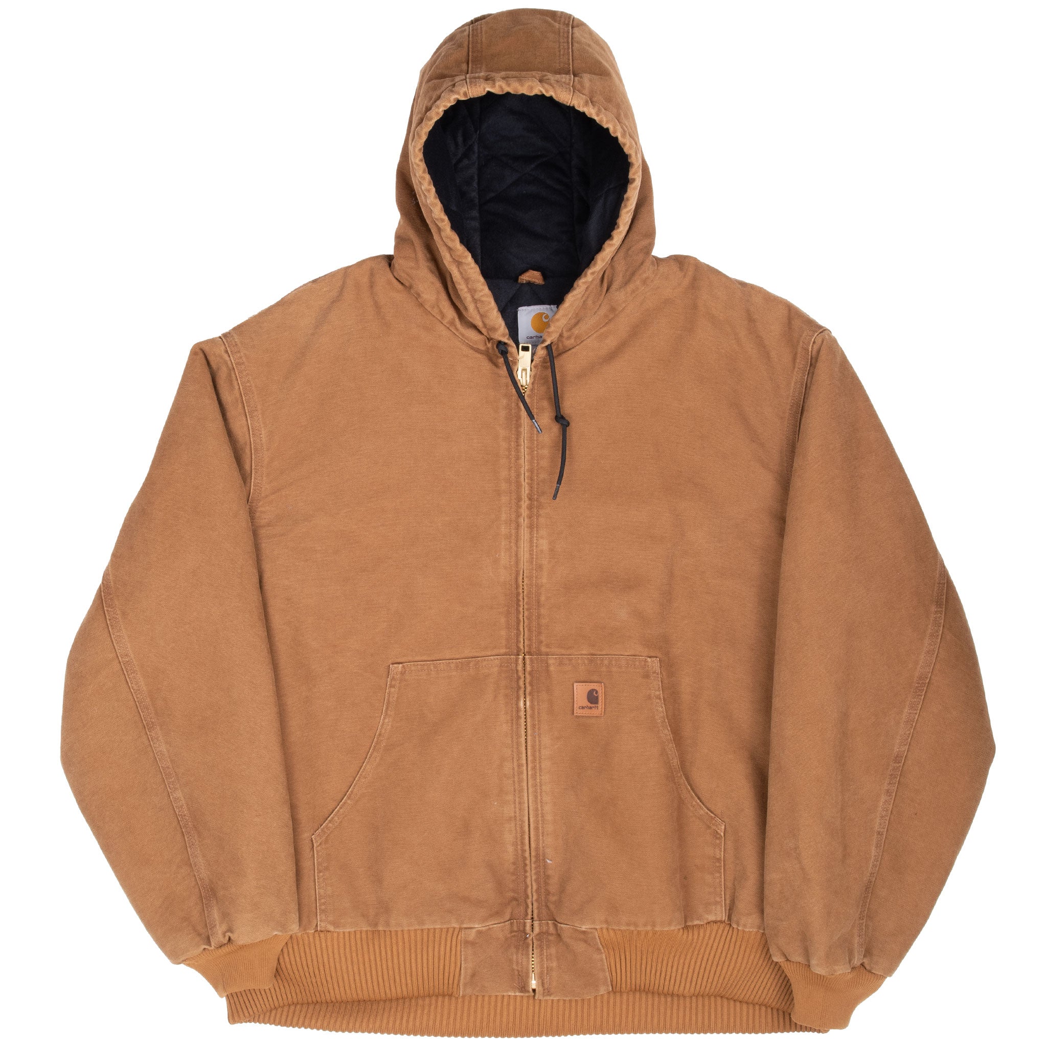 Vintage Carhartt Brown Active Jacket 2014 J130 211 Size 2XL