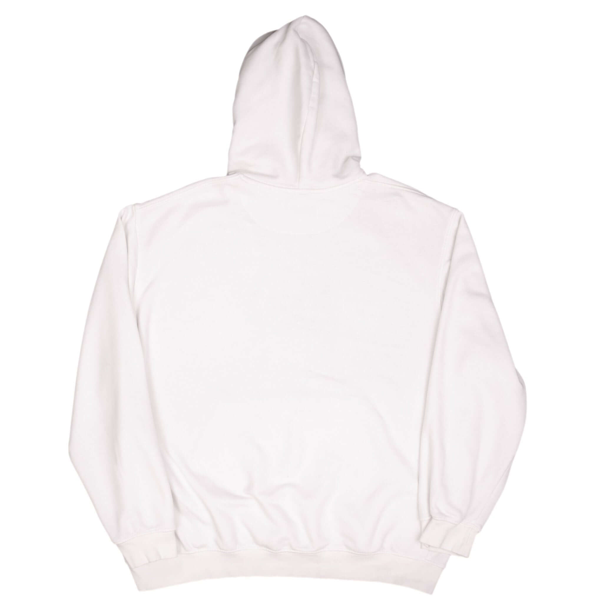 Vintage Nike Spellout Swoosh White Hoodie Sweatshirt 2000S Size XL