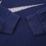 Vintage Nike Classic Swoosh Navy Blue Crewneck Sweatshirt 1990s Size XL Made In USA