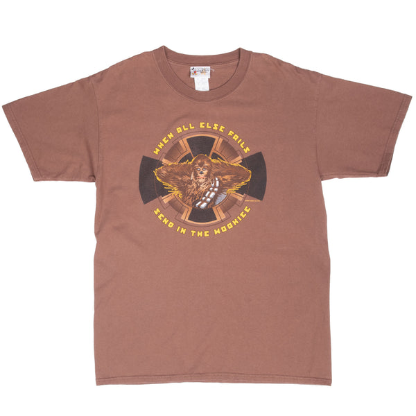 Vintage Star Wars Chewbacca Dinsey Tee Shirt 2002 Size Large