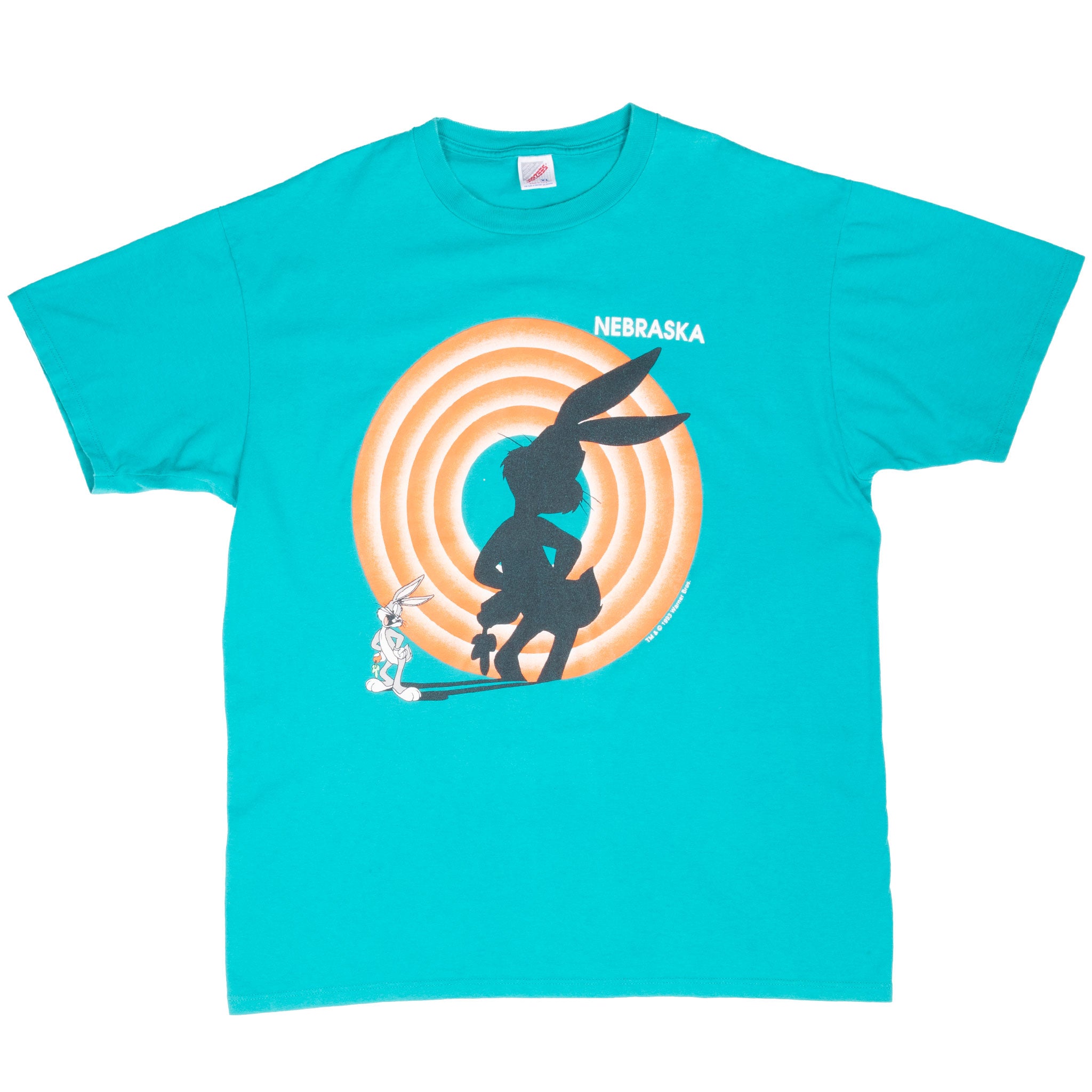 Vintage Looney Tunes Bugs Bunny Nebraska 1993 Tee Shirt Size XL Made In Usa