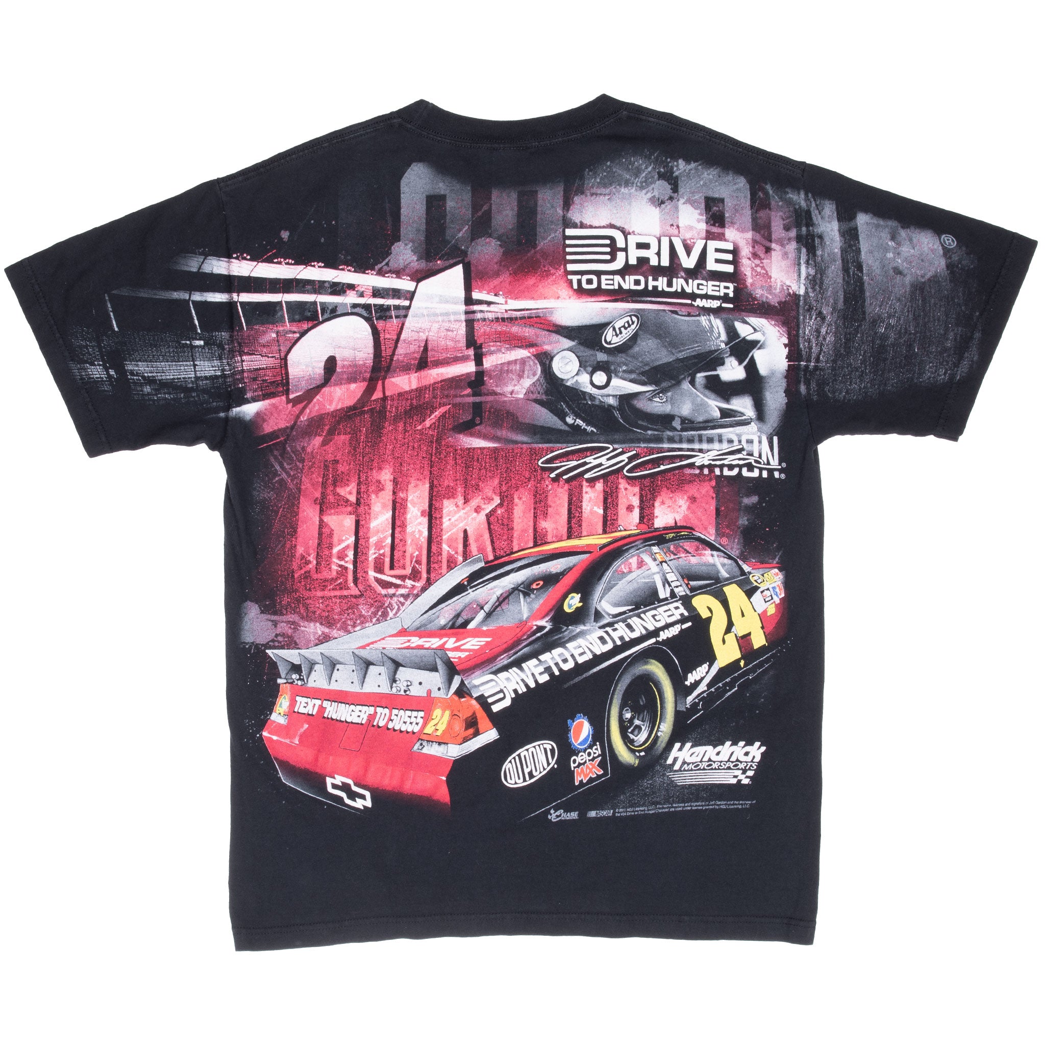Vintage Nascar All Over Print Gordon 2011 Tee Shirt Size Large